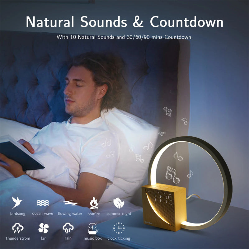 Alice™ Touch Table Lamp with Natural Sounds & Alarm Clock