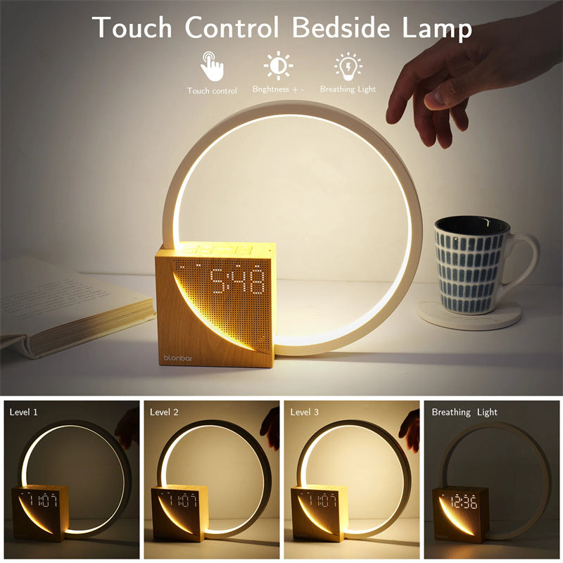 Alice™ Touch Table Lamp with Natural Sounds & Alarm Clock